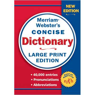 Webster's Large Print Dictionary Soft Cover by Random House, Price: $40.00