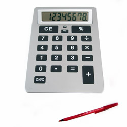 Giant Size Large Number Calculator Silver Color, Price: $24.00