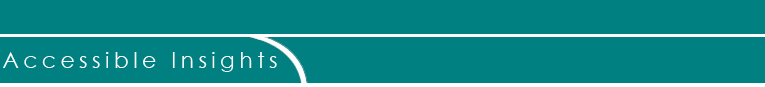 Eloquent Insights website header, teal with white letters